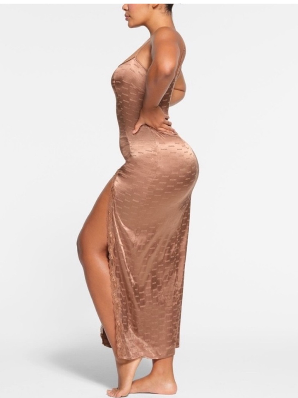 Skims - Satin Lace Dress - Picture 3 of 5